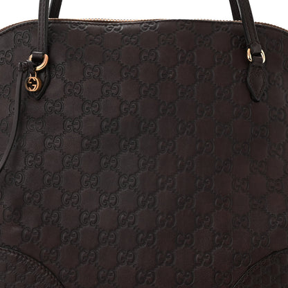 Gucci Guccissima Medium Bree Shoulder Bag Chocolate 8 of 12