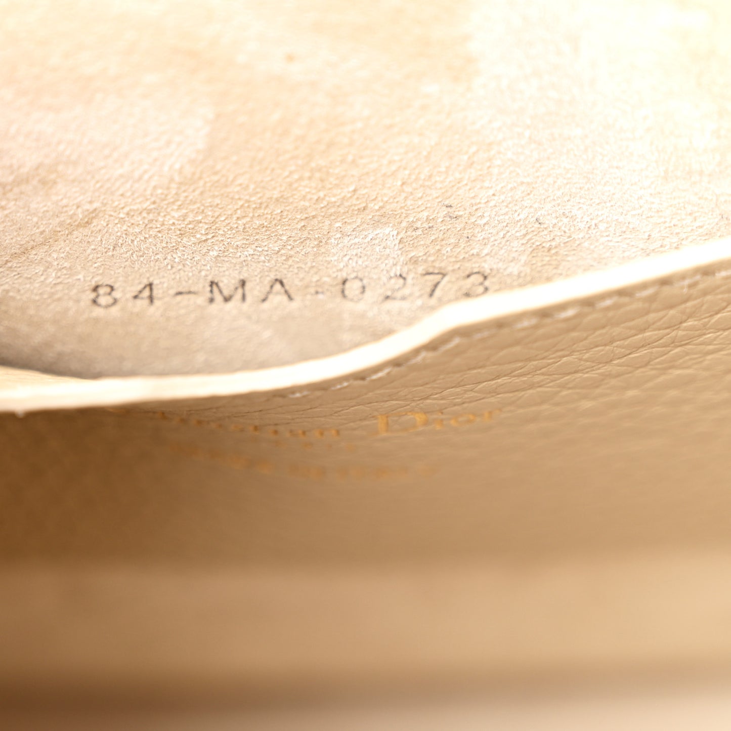Grained Calfskin Medium Bobby Flap Beige