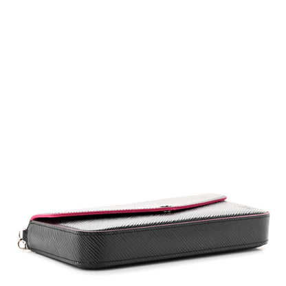 Louis Vuitton Epi Pochette Felicie Black Hot Pink 5 of 10