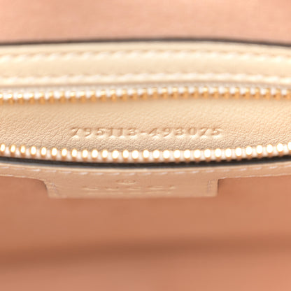 Gucci GG Supreme Monogram Moon Calfskin Medium Padlock Shoulder Bag Beige Ebony Mystic White 7 of 10