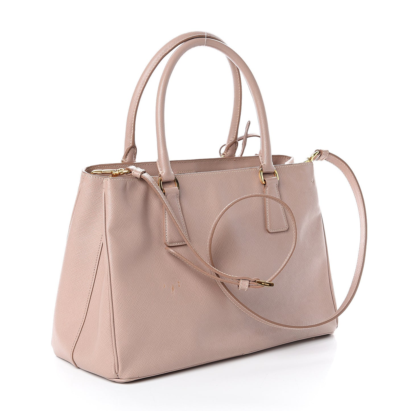 Saffiano Lux Medium Tote Cammeo