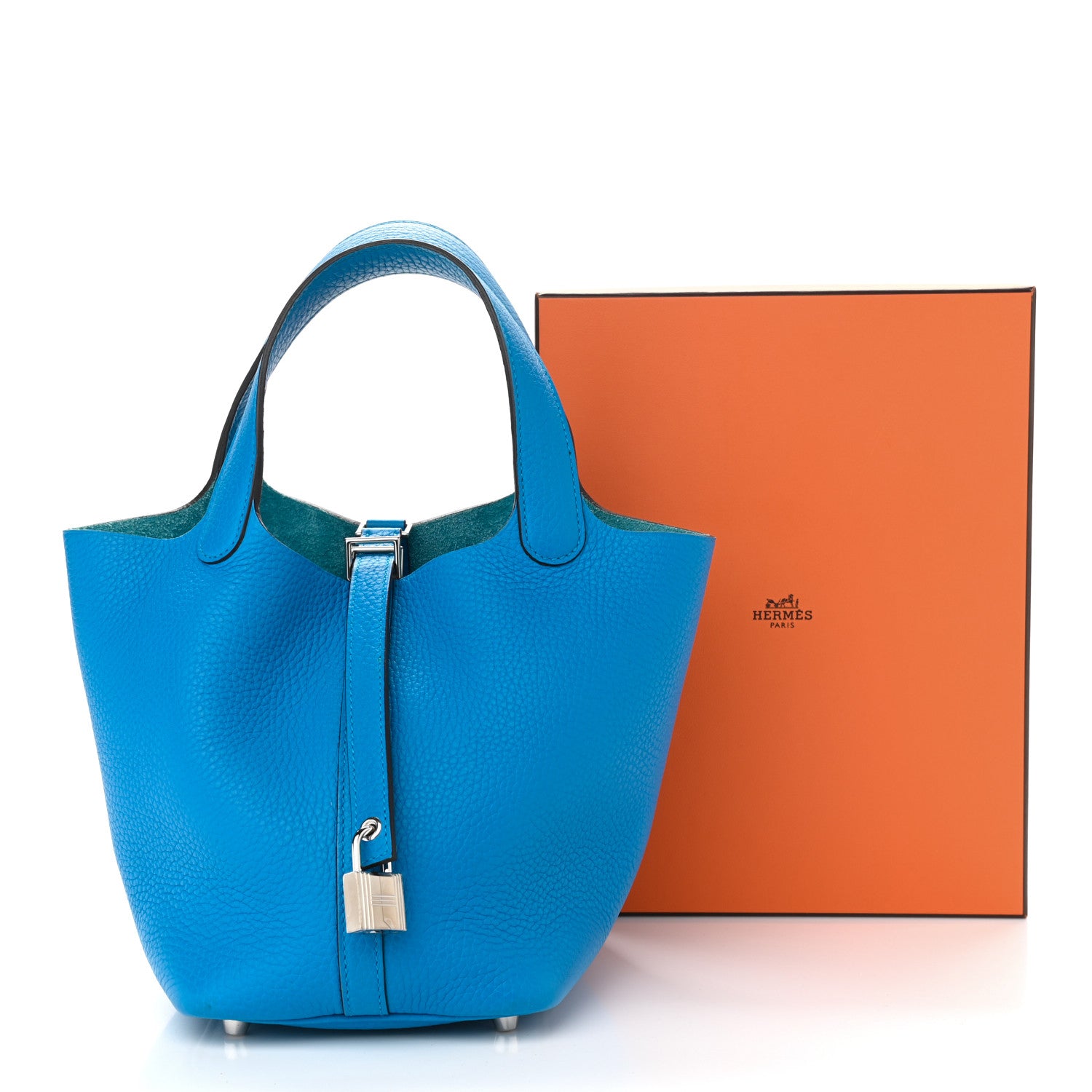 Hermes Taurillon Clemence Picotin Lock 18 PM Bleu Zanzibar 11 of 11