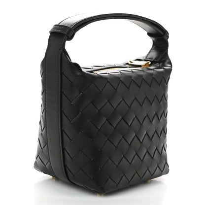 Bottega Veneta Calfskin Nappa Intrecciato Candy Wallace Black 3 of 10