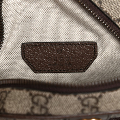 Gucci GG Supreme Monogram Web Mini Ophidia Double Zip Messenger Bag Beige New Acero 6 of 11