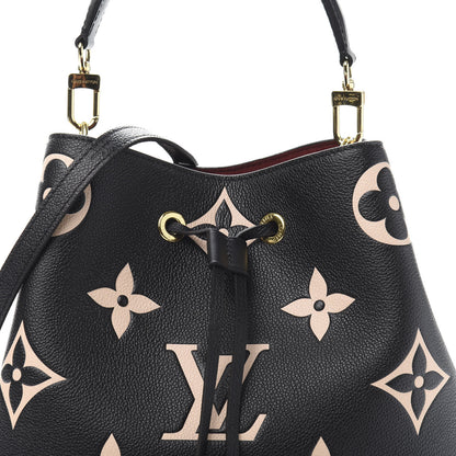 Louis Vuitton Empreinte Monogram Giant Neonoe MM Black Beige 13 of 13