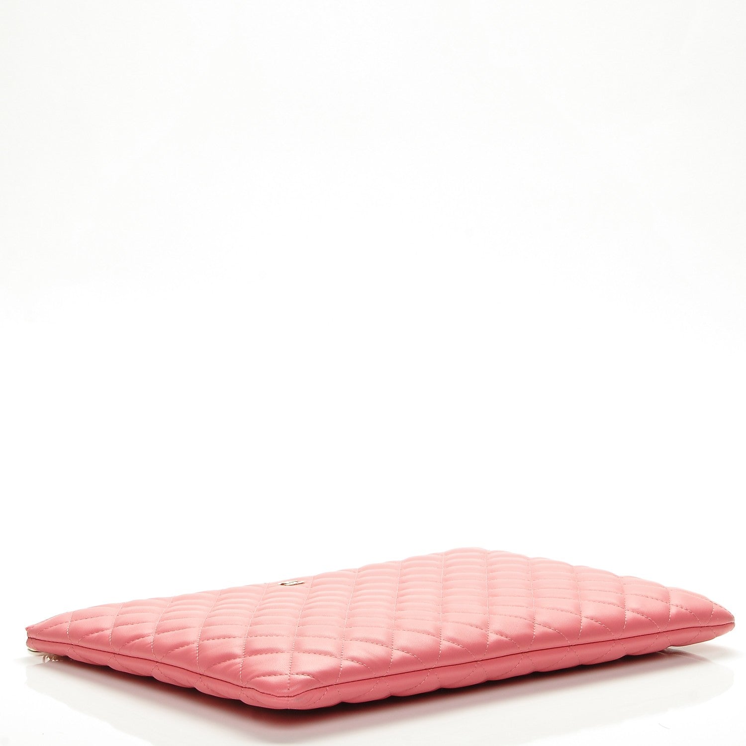 Chanel Lambskin Quilted Large Casino Beauty CC Cosmetic Case Fuchsia 4 of 7