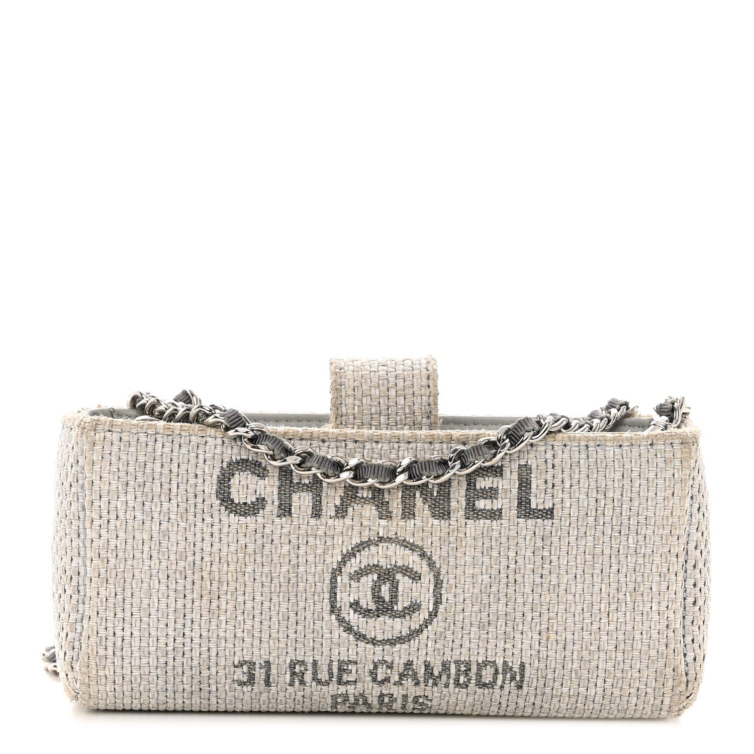 Chanel Canvas Deauville Phone Holder Crossbody 1 of 13