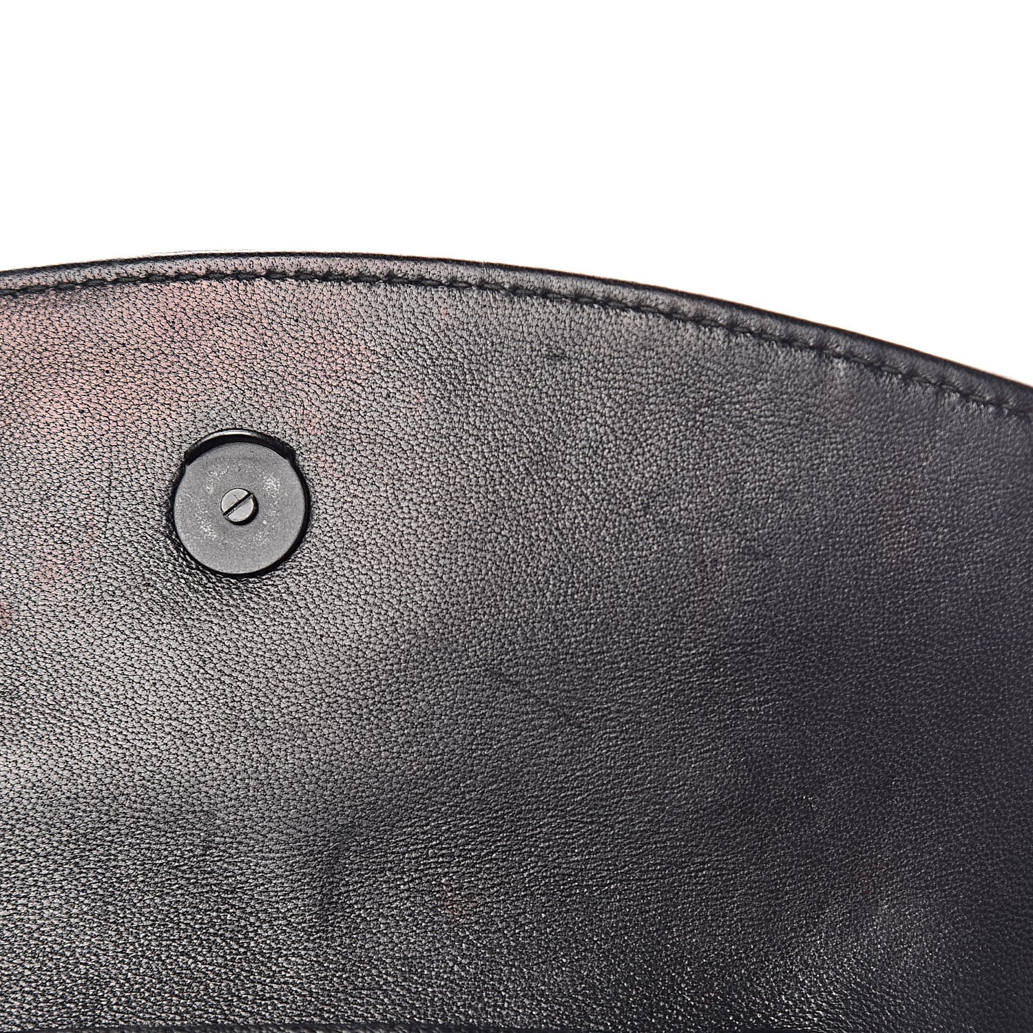Balenciaga Shiny Goatskin Logo Embossed Monochrome BB Wallet On Chain Black 9 of 12