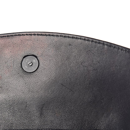 Balenciaga Shiny Goatskin Logo Embossed Monochrome BB Wallet On Chain Black 9 of 12
