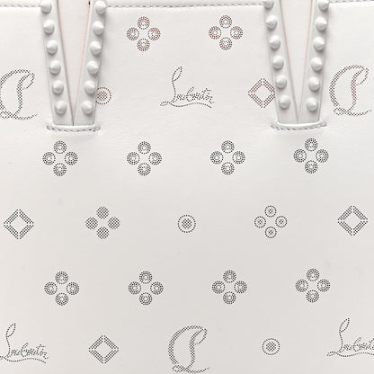 Christian Louboutin Calfskin Loubinthesky Mini East West Cabata Tote White 9 of 11
