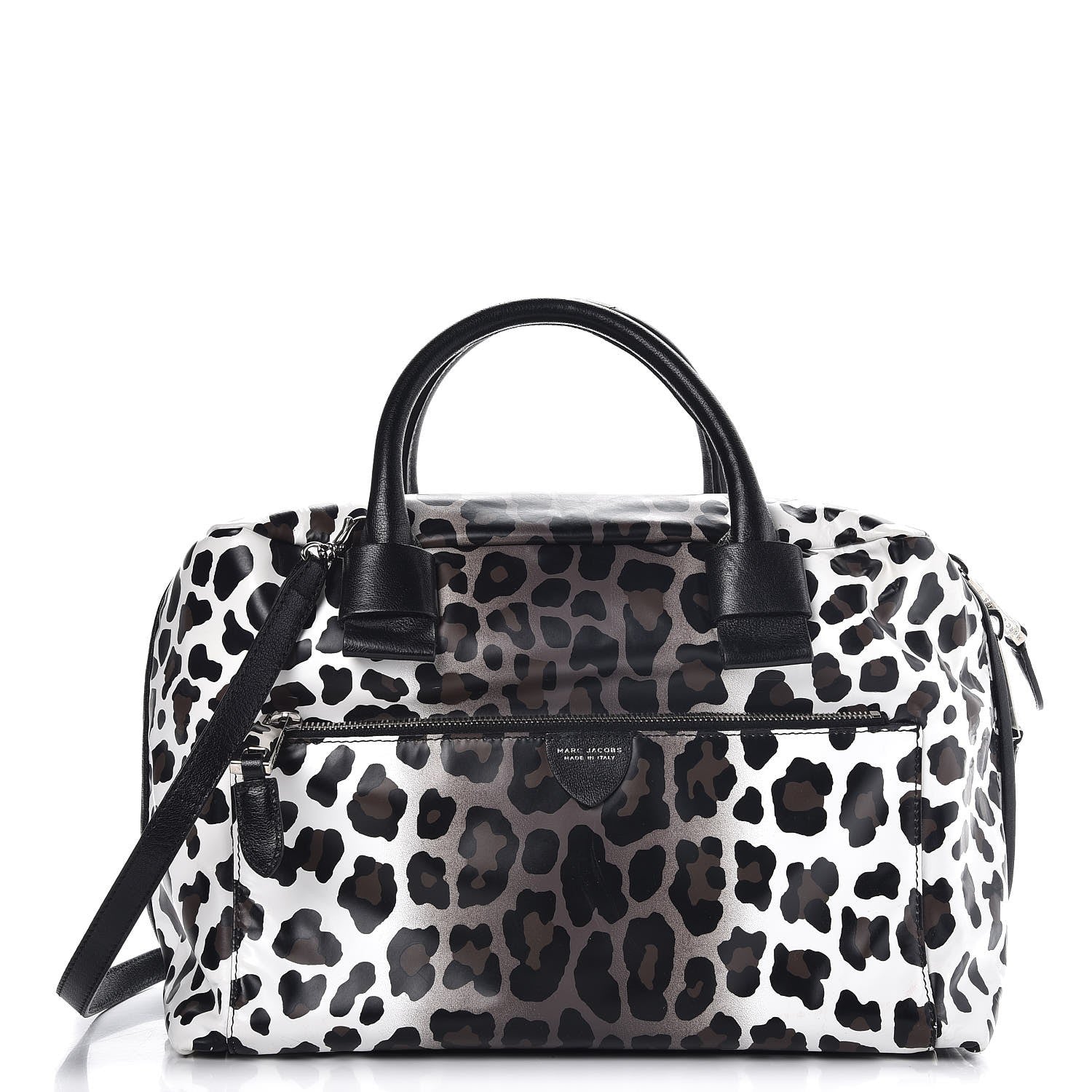 Marc Jacobs Coated Lambskin Leopard Print Antonia Tote Natural 1 of 10