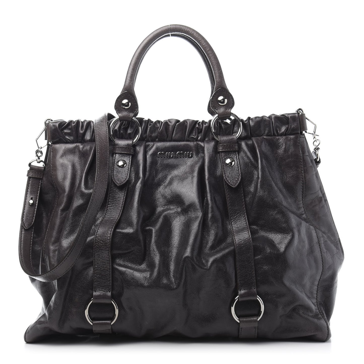 Vitello Shine Top Handle Satchel