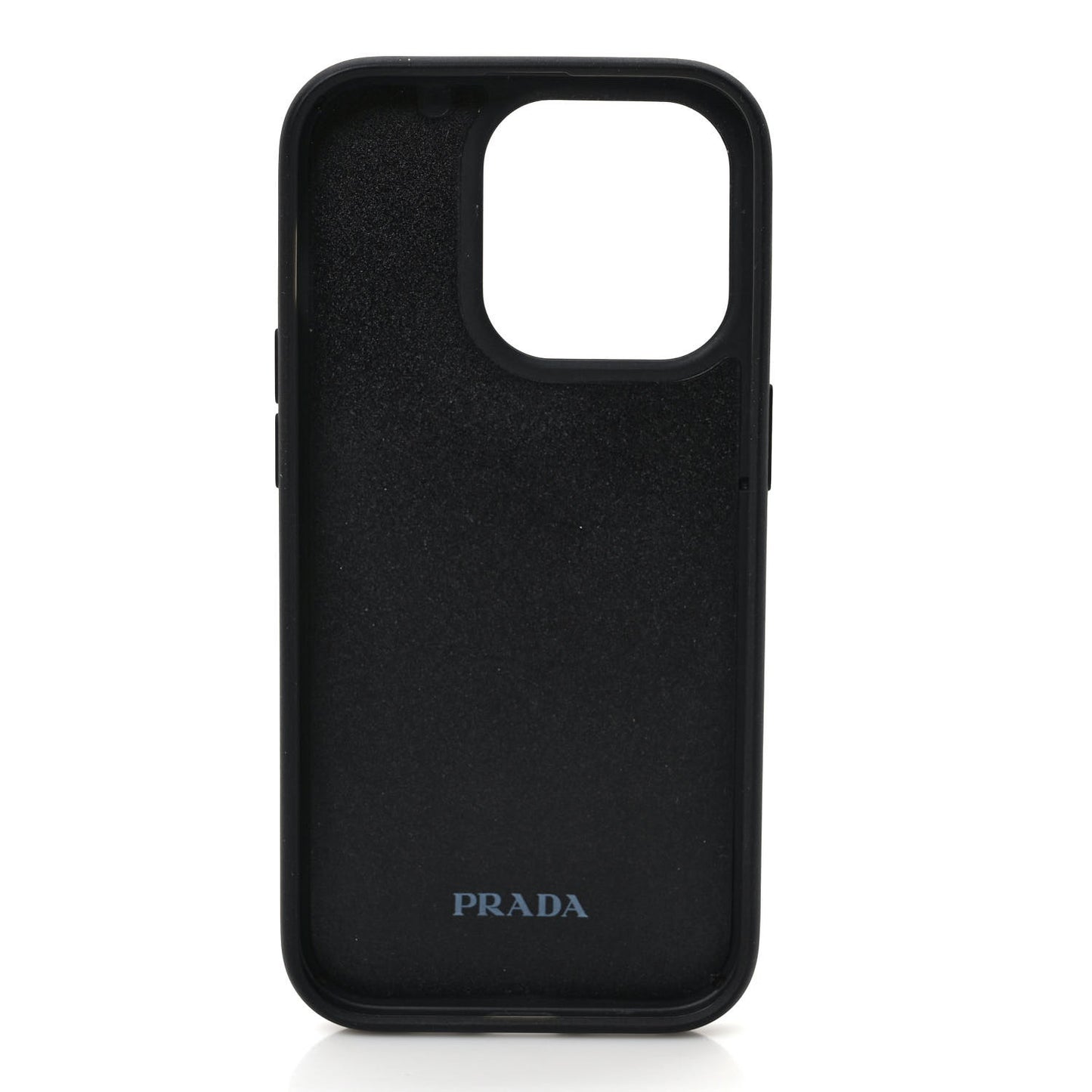 Goatskin Quilted iPhone 14 Pro Case Black