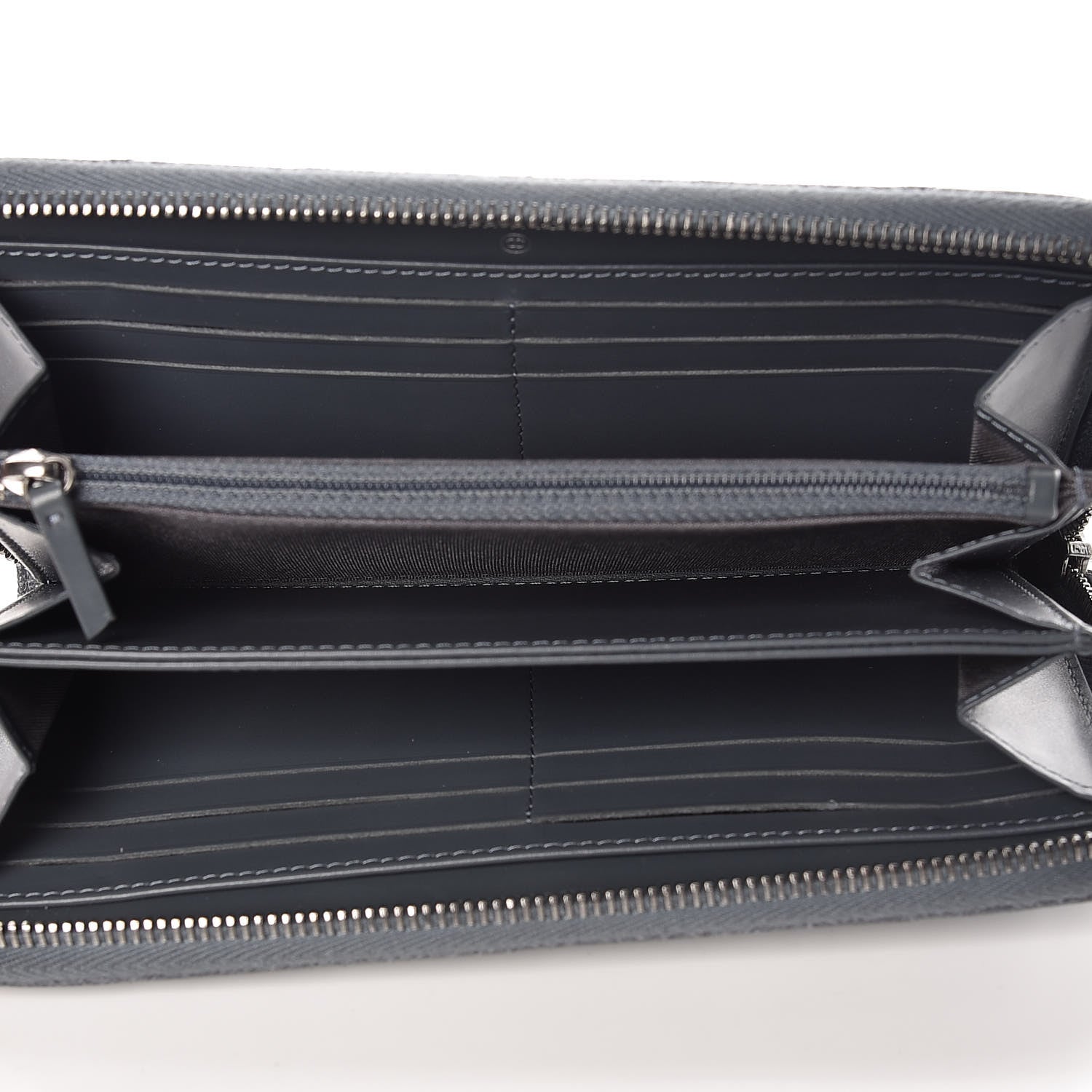 Chanel Caviar Quilted Large Gusset Zip Around Wallet Grey 5 of 13