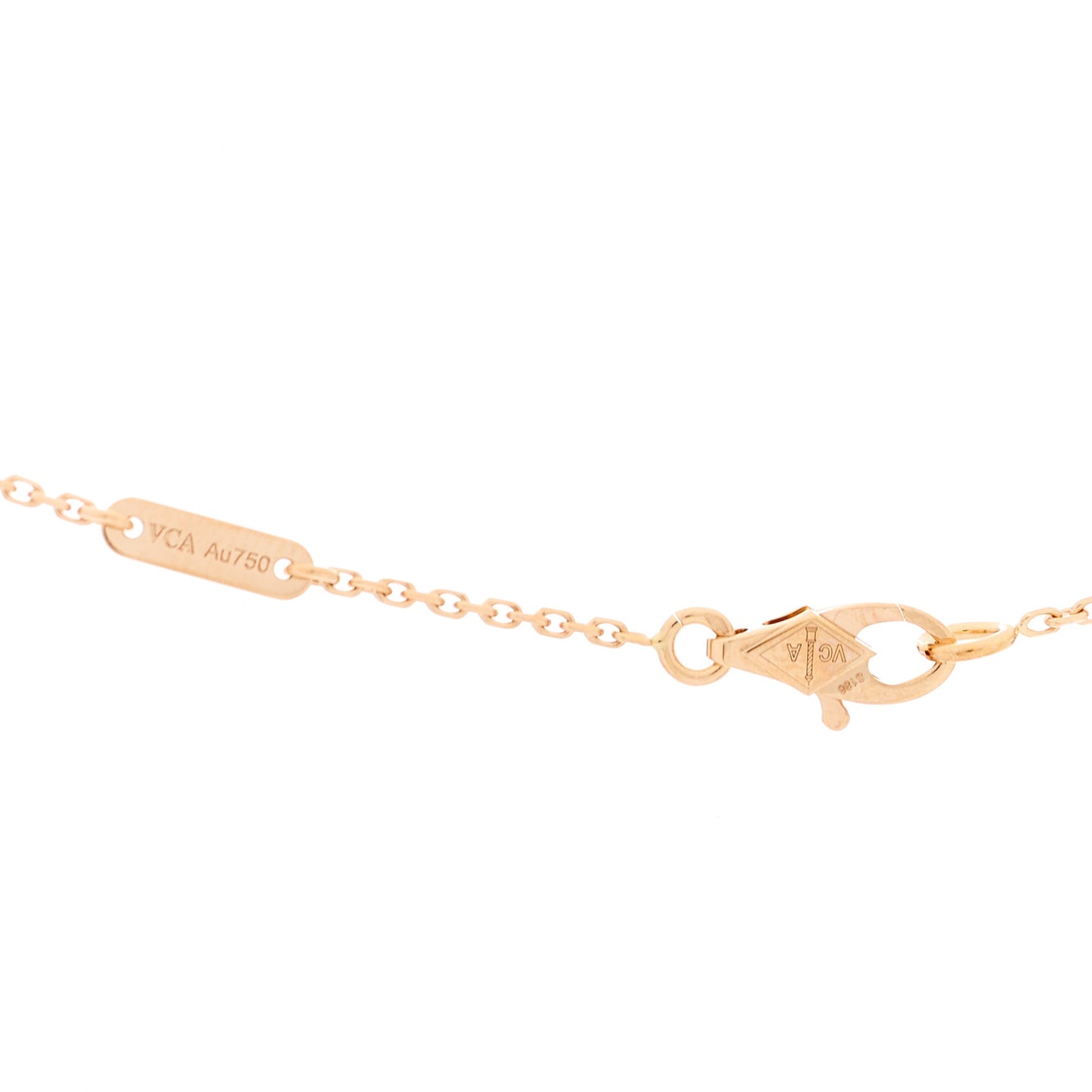 18K Rose Gold Sweet Alhambra Pendant Necklace