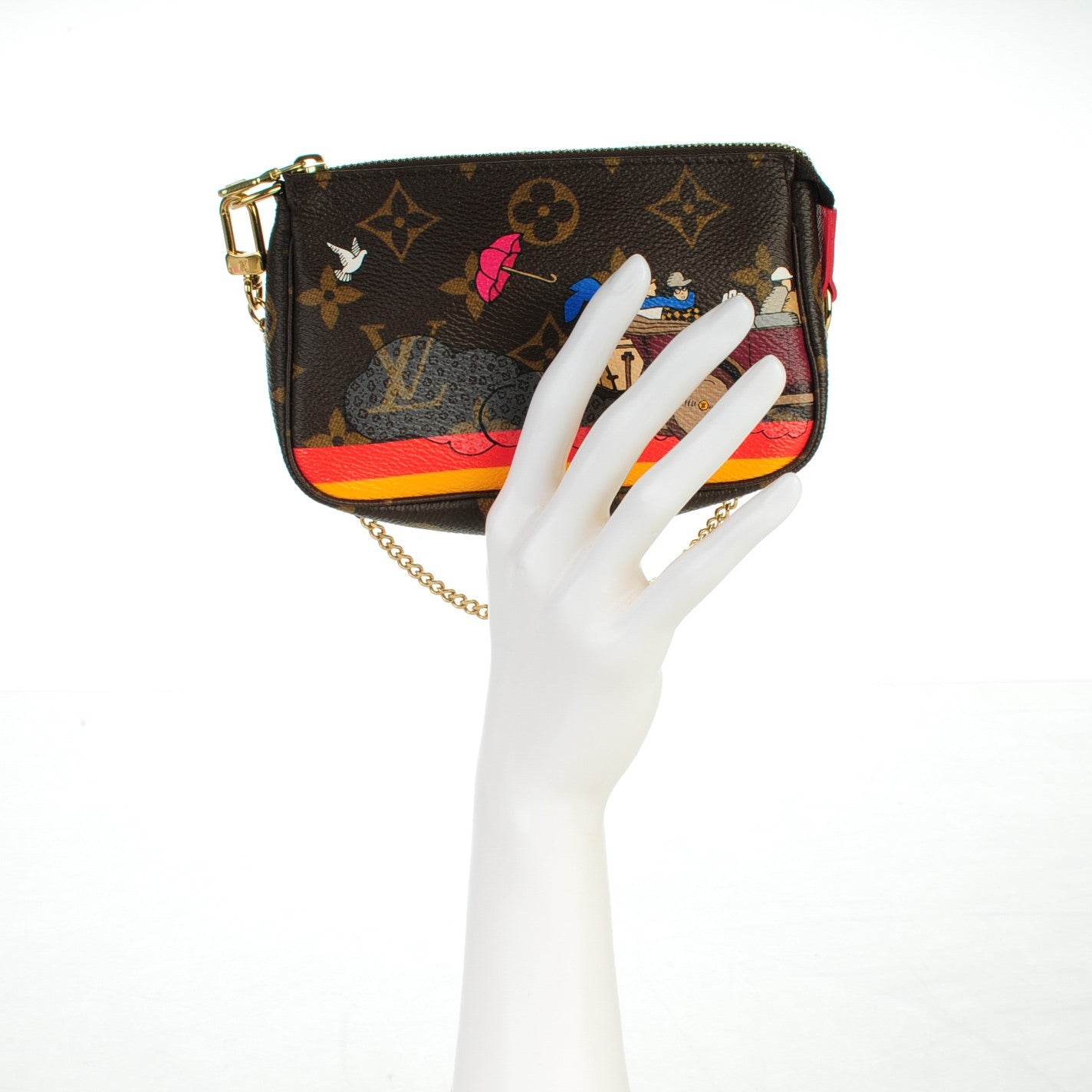 Louis Vuitton Monogram 2015 Christmas Animation Mini Pochette Accessories 2 of 7