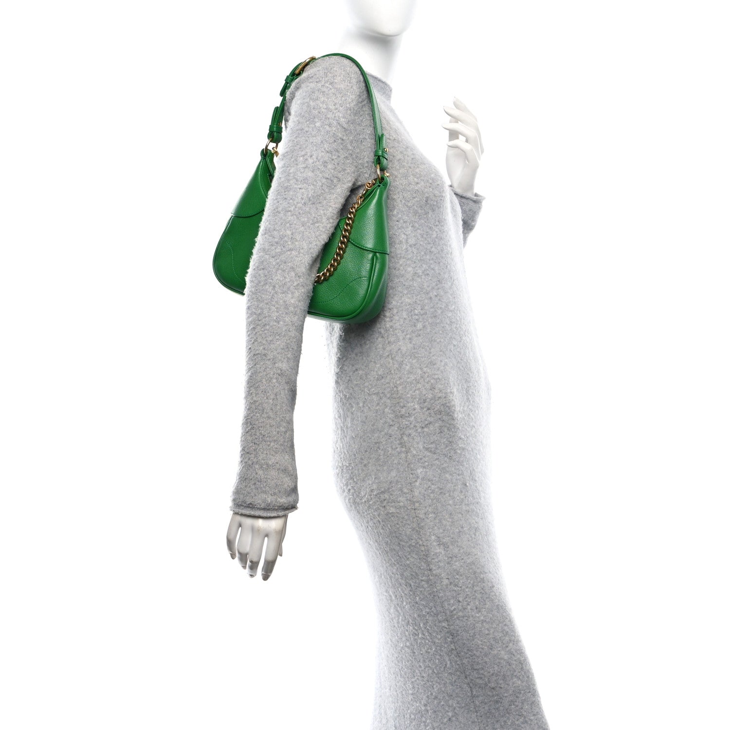 Gucci Goatskin Small Aphrodite Shoulder Bag New Shamarock 2 of 11