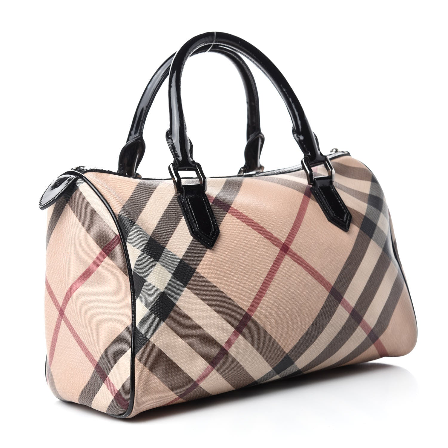 Burberry Nova Check Small Chester Bowling Bag Black 3 of 14