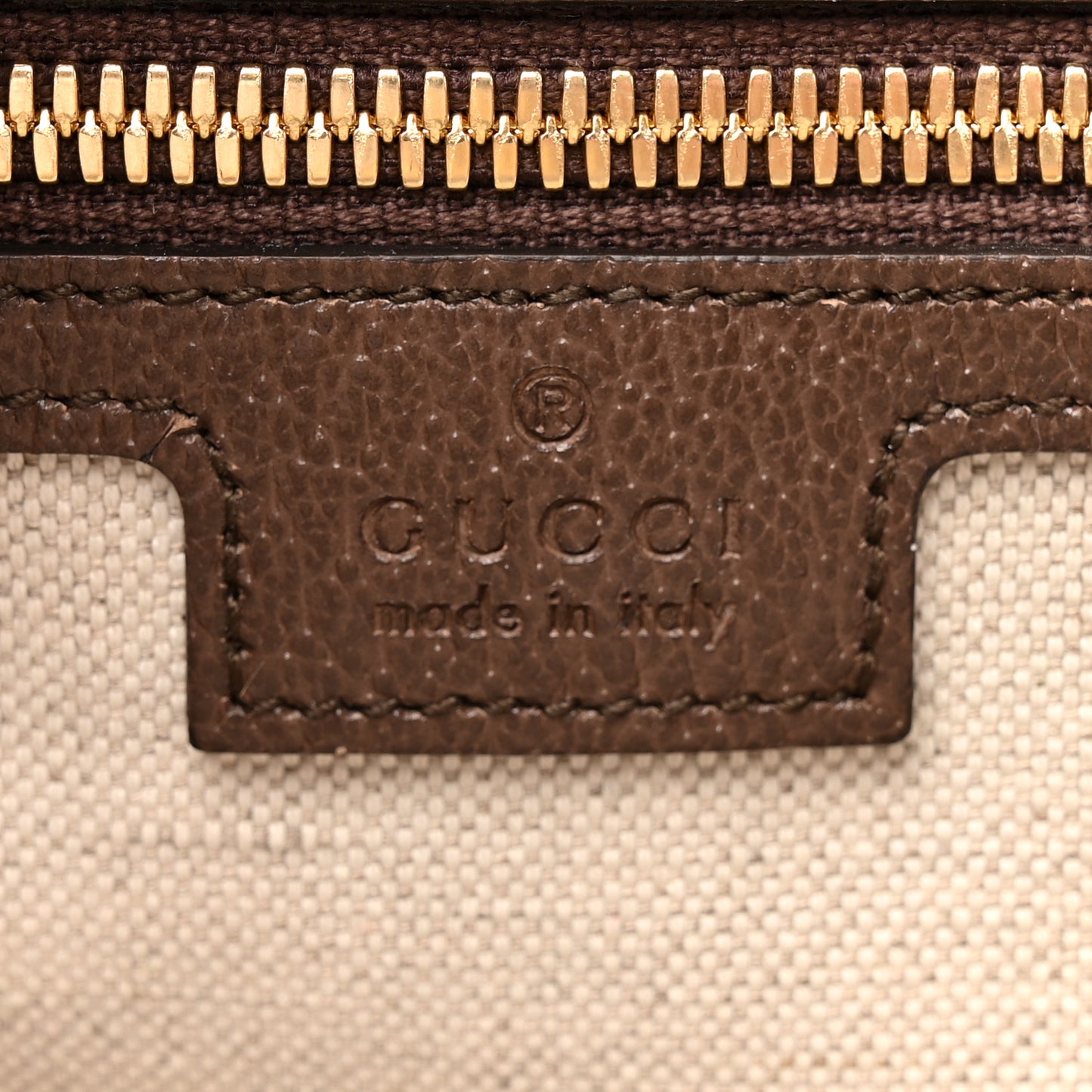 Monogram Jumbo GG Textured Dollar Calfskin Web Tote Bag Camel Ebony New Acero