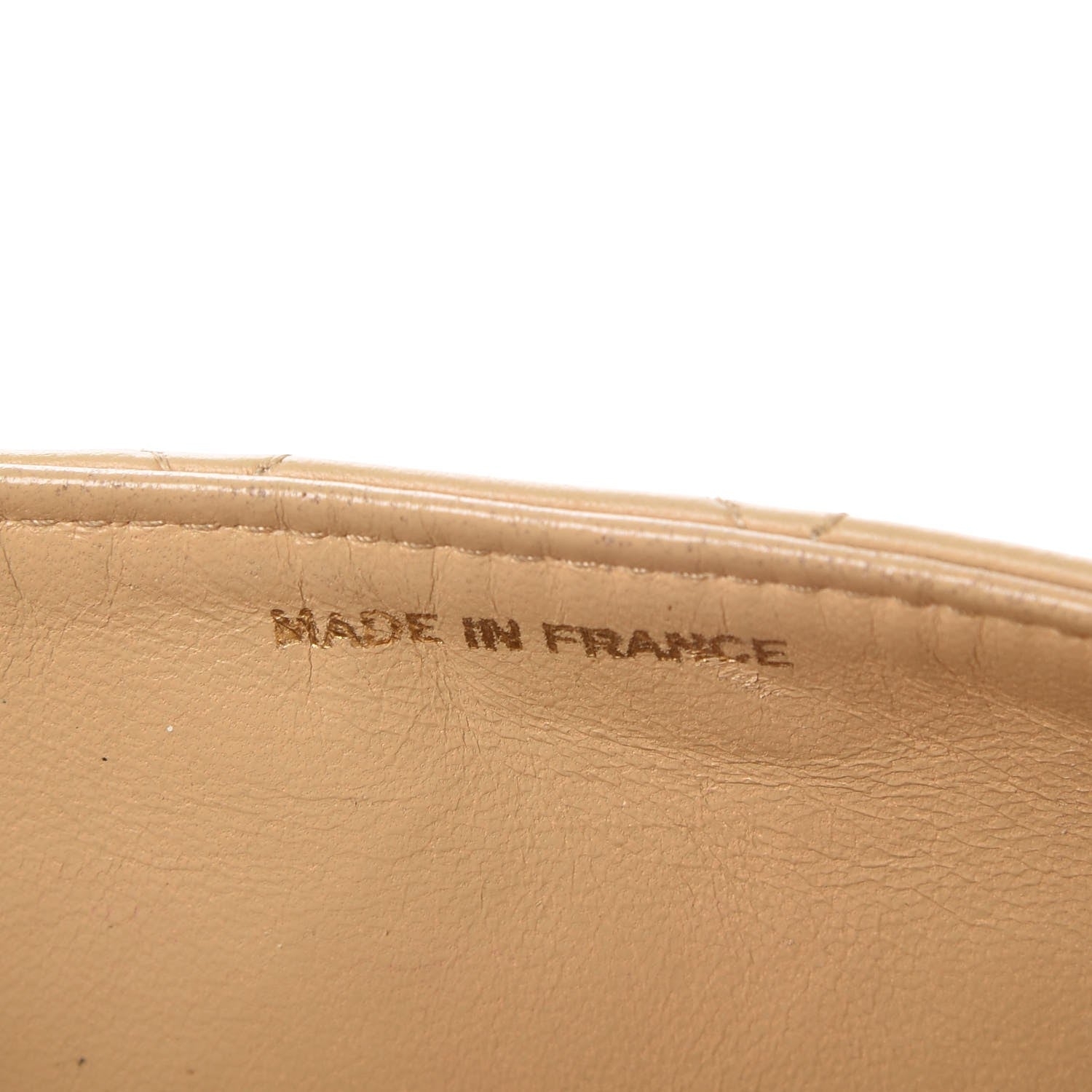 Chanel Lambskin Quilted Mini Square Flap Beige 7 of 8