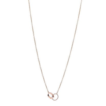 Cartier 18K Pink Gold Interlocking LOVE Necklace 1 of 6