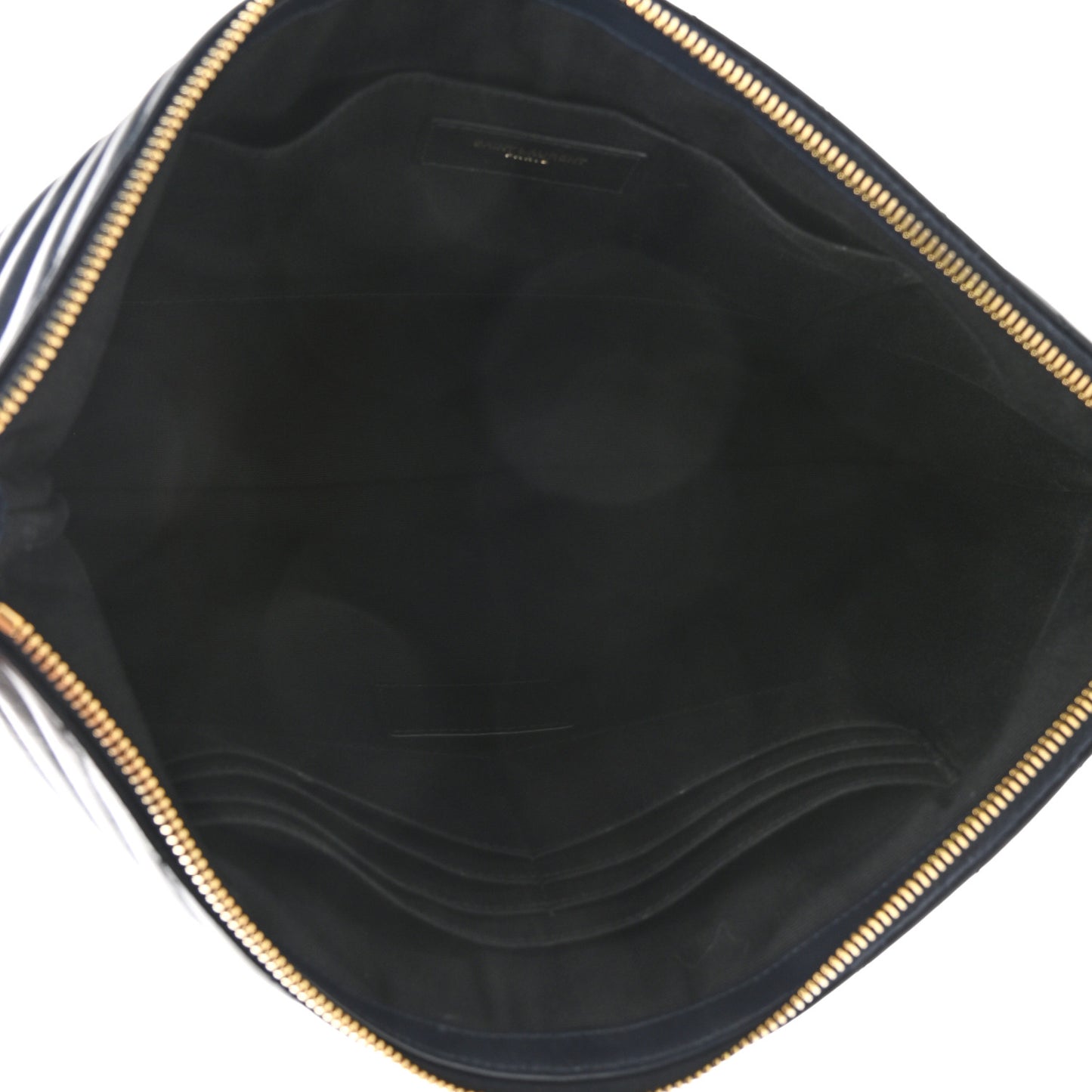 Calfskin Matelasse Chevron Monogram Document Holder Marine