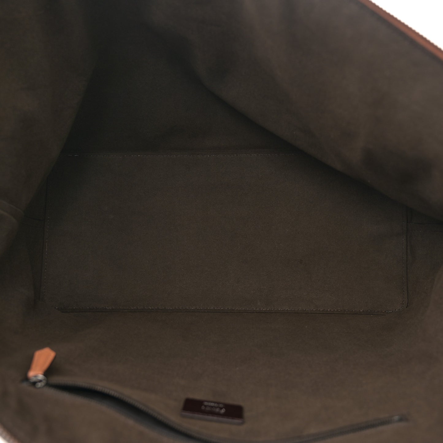 Vitello Cher Fendi Roma Duffle Bag Saddle Brandy