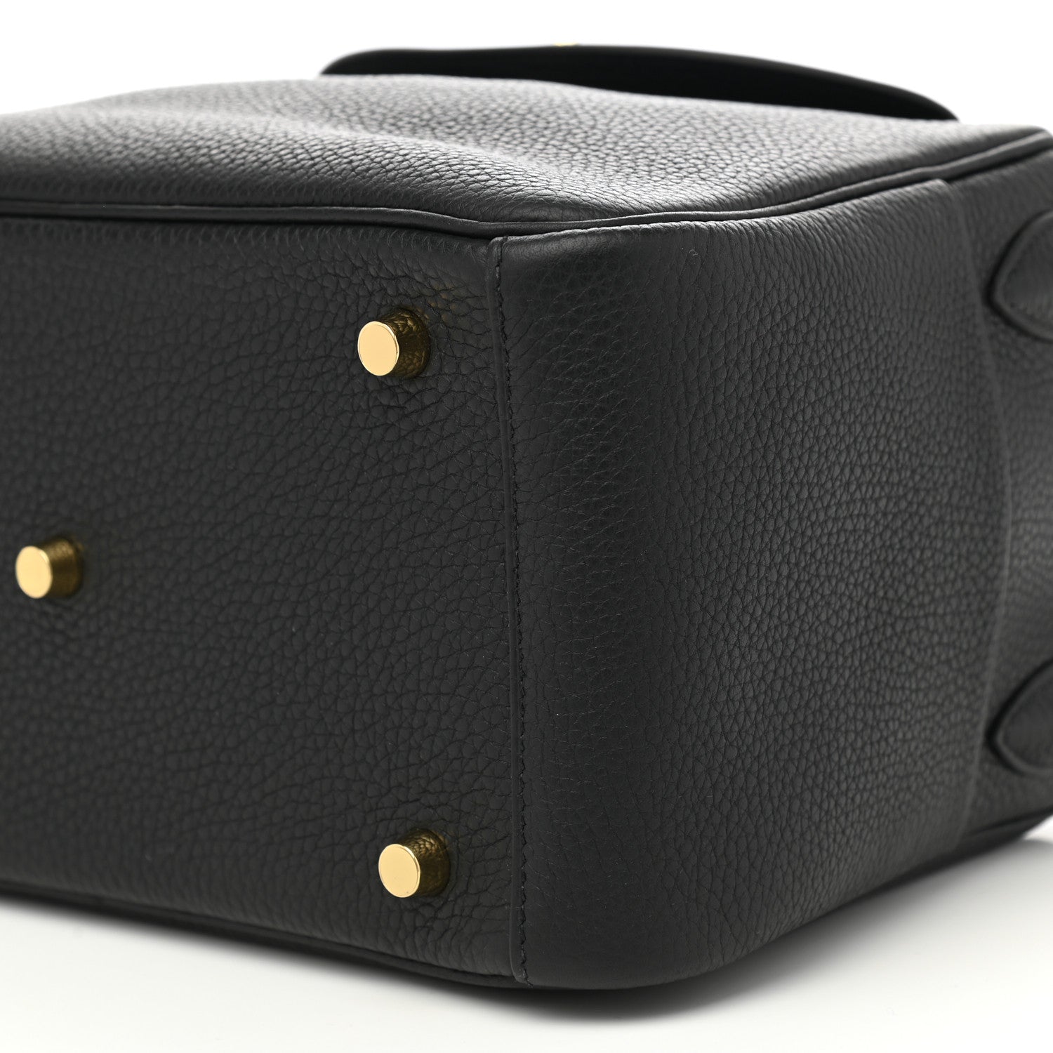 Hermes Taurillon Clemence Lindy 26 Black 9 of 10