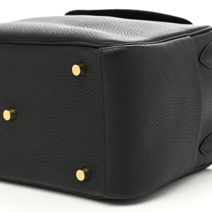 Hermes Taurillon Clemence Lindy 26 Black 9 of 10