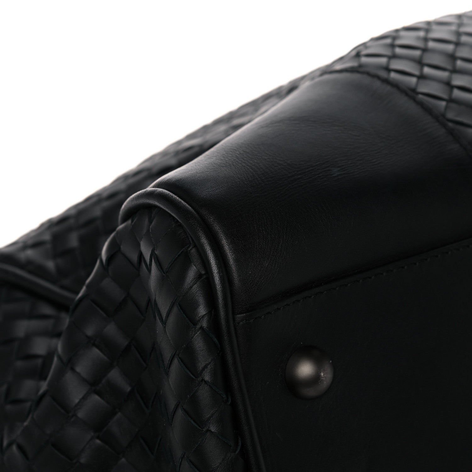 Bottega Veneta Nappa Intrecciato VN Large Duffel Black 8 of 15