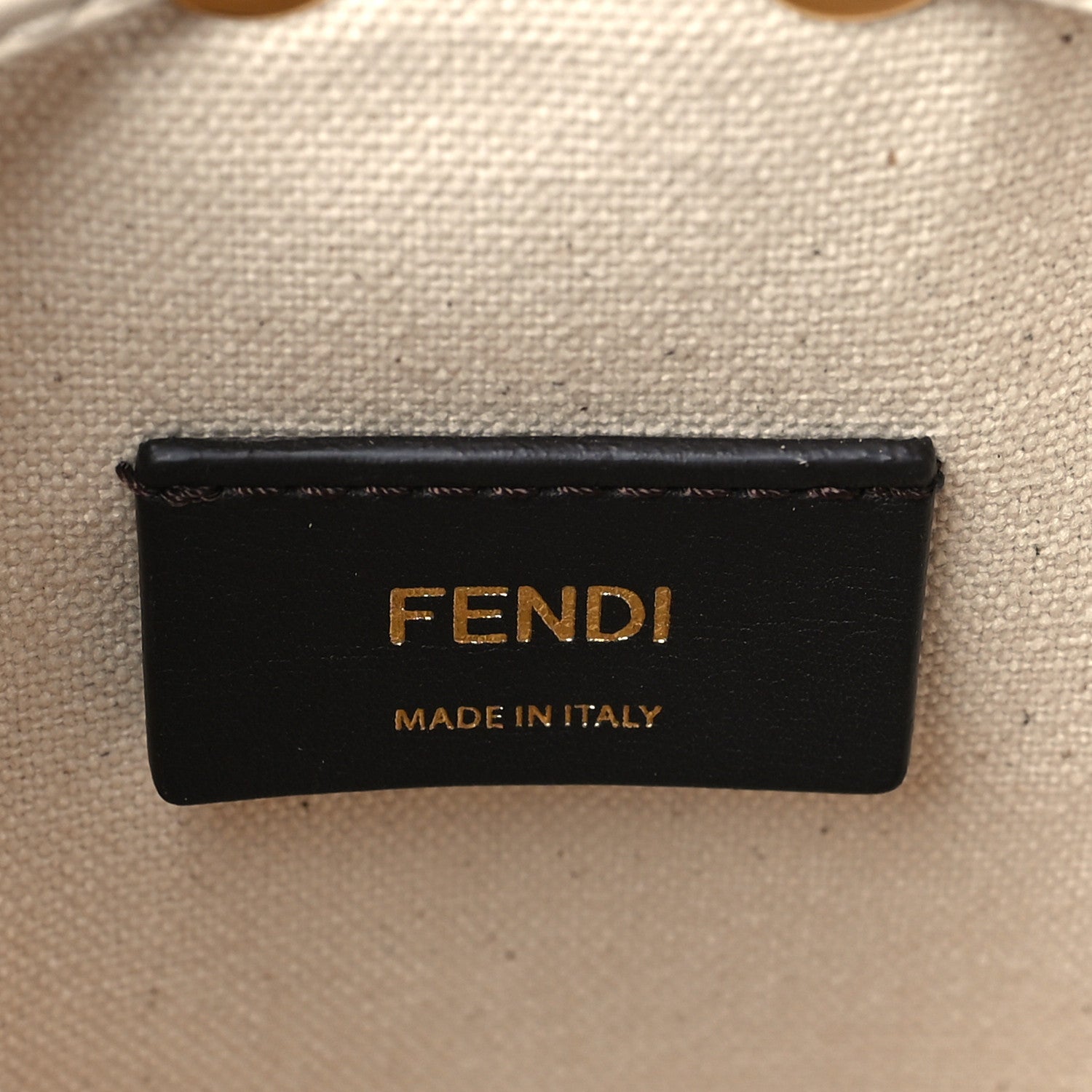 Fendi Canvas Vitello Grace F is Fendi FF Multicolor Embroidered Mini Mon Tresor Bucket Bag Grezzo Multicolor Latte 6 of 9