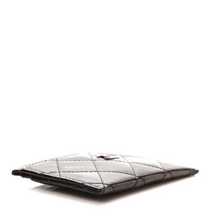 Chanel Patent Calfskin Quilted Card Holder So Black 4 of 7