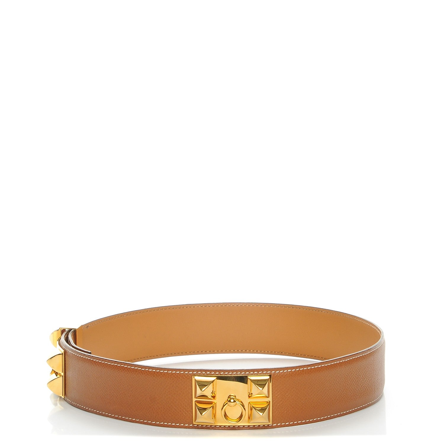 Hermes Courchevel Collier De Chien CDC Belt 70 Gold 1 of 9
