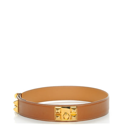 Hermes Courchevel Collier De Chien CDC Belt 70 Gold 1 of 9