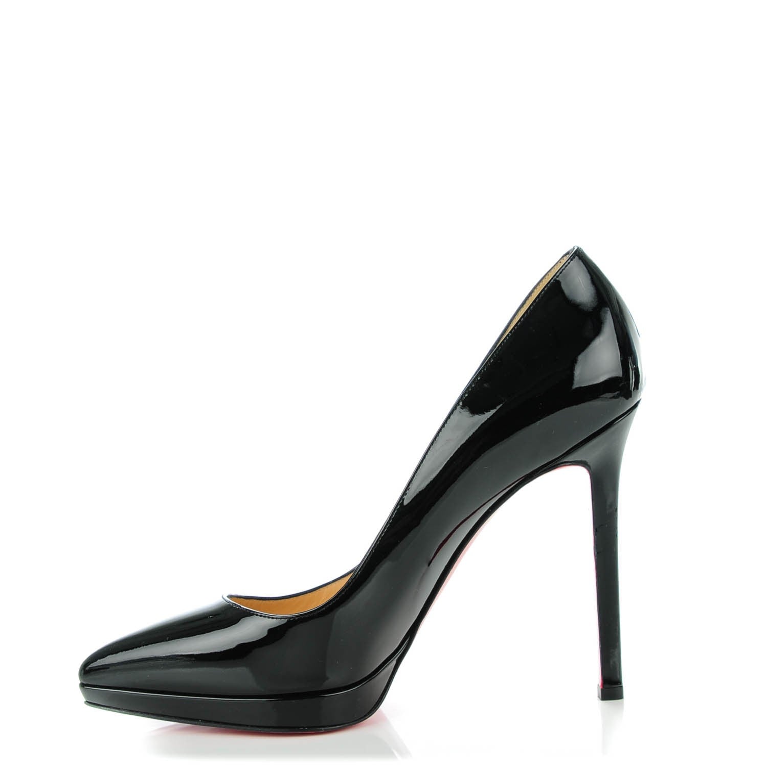 Christian Louboutin Patent Pigalle Plato 120 Pumps 38 Black 1 of 7