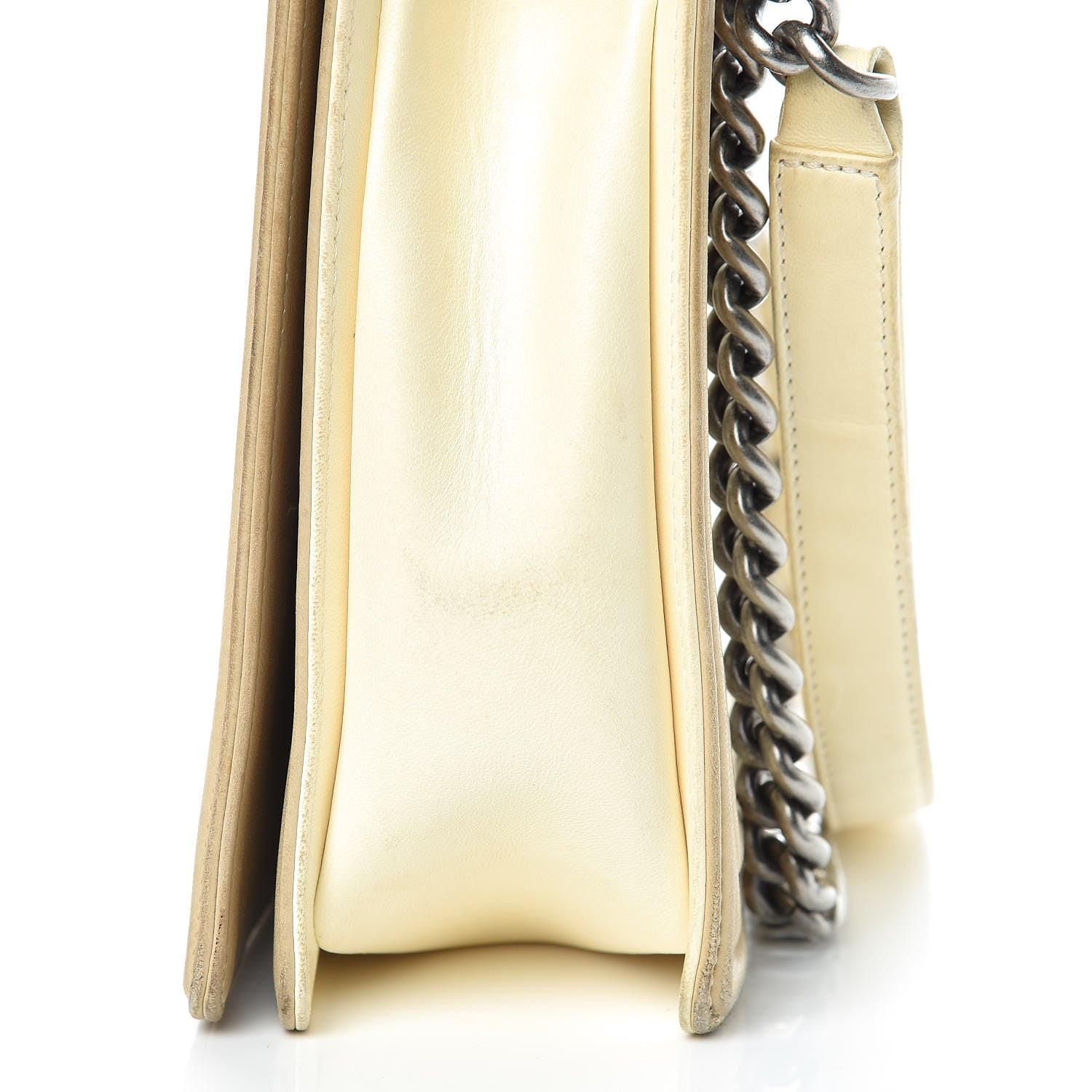 Chanel Lambskin Quilted Large Boy Flap Light Beige Dark Beige 11 of 22