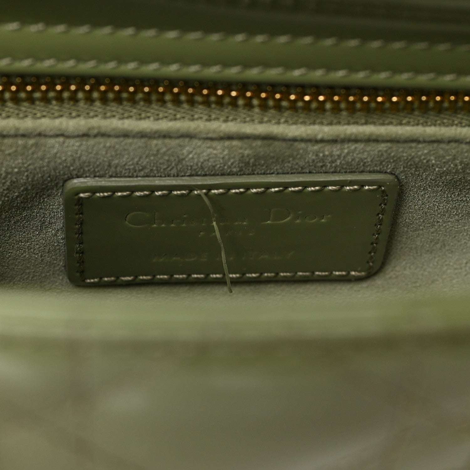 Christian Dior Patent Cannage Mini Lady Dior Dusty Jade 6 of 8