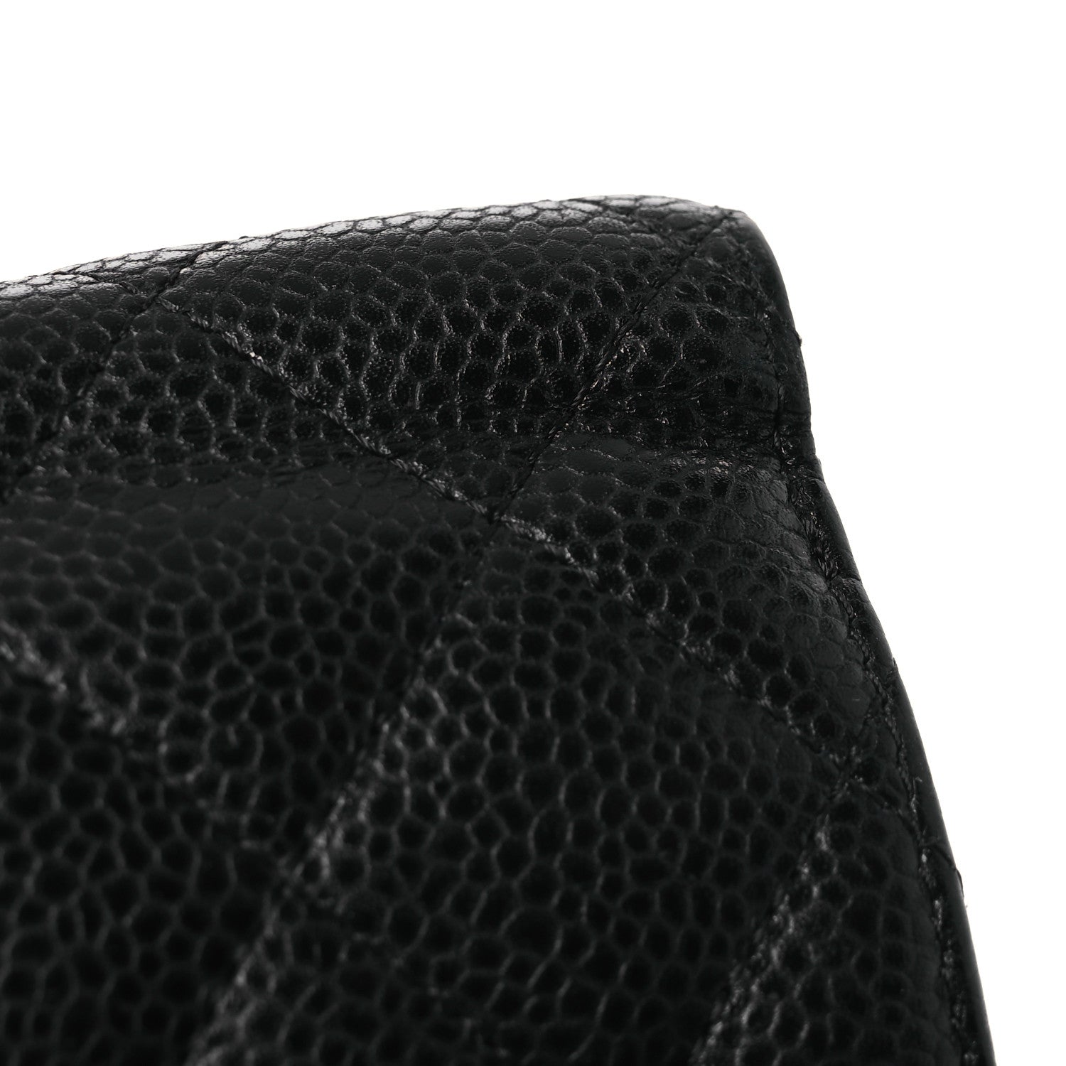 Chanel Caviar Quilted Compact French Flap Wallet Black 15 of 15