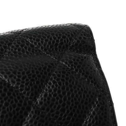Chanel Caviar Quilted Compact French Flap Wallet Black 15 of 15