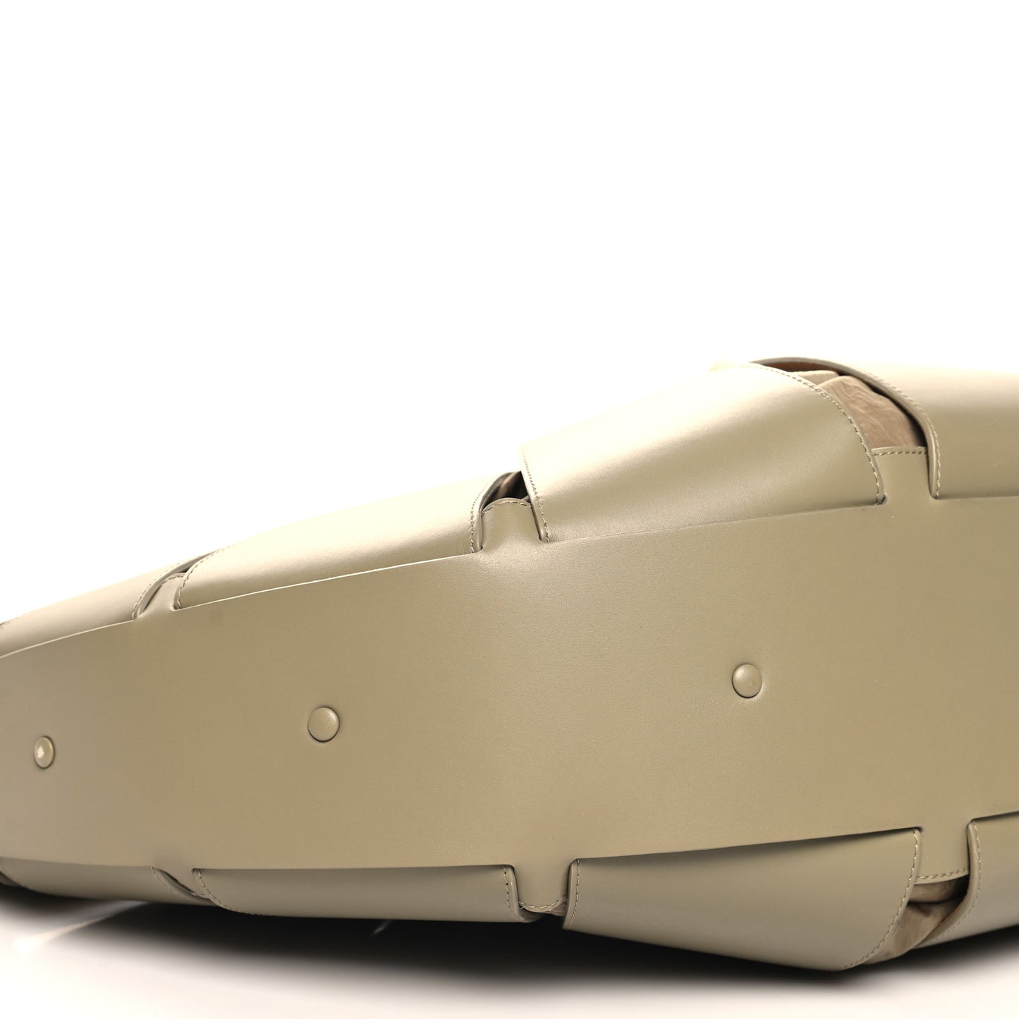 French Calfskin Large Shell Bag Taupe