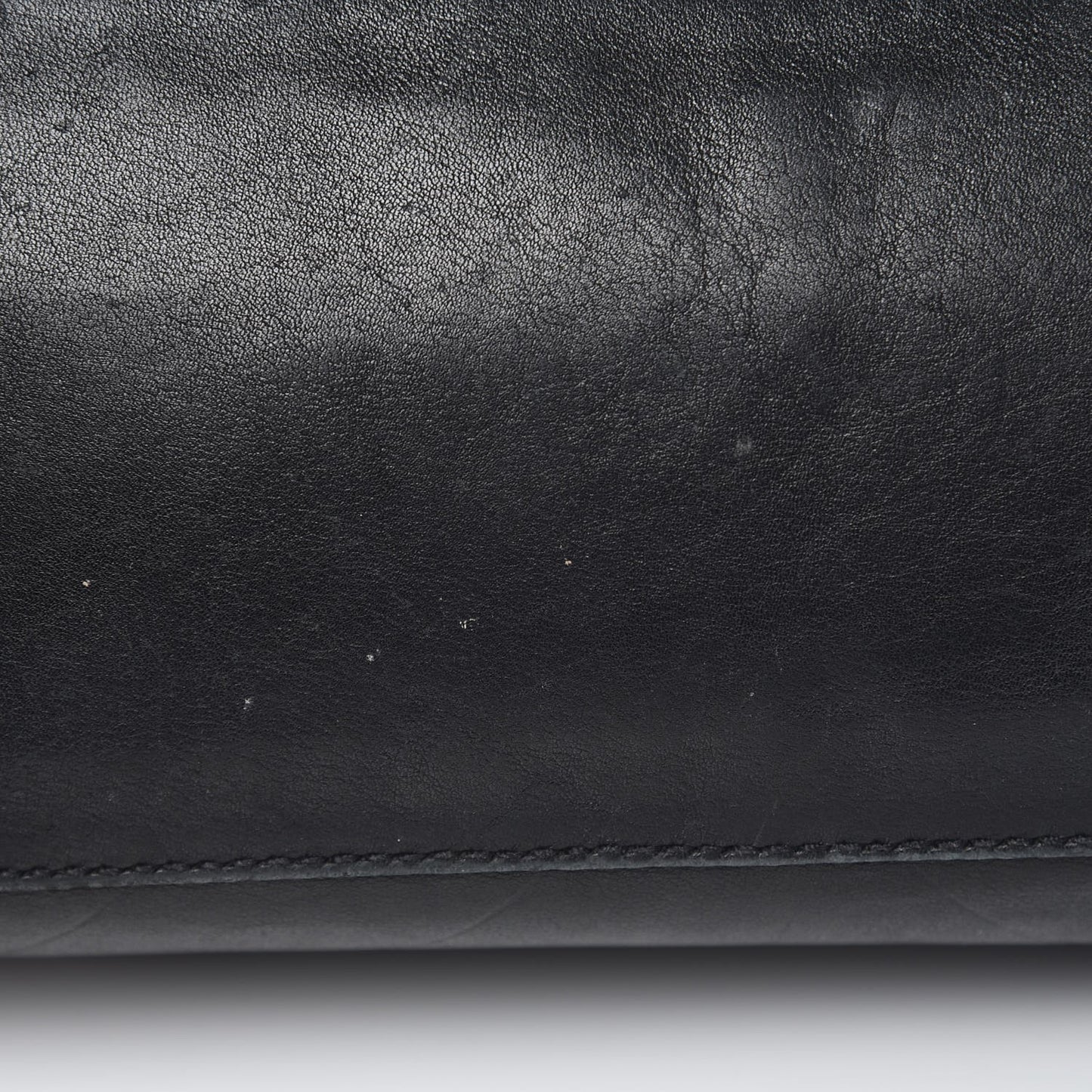 Calfskin Chevron CC All Day Long Boston Black