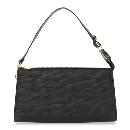 Louis Vuitton Epi Pochette Accessories 24 Black 1 of 11