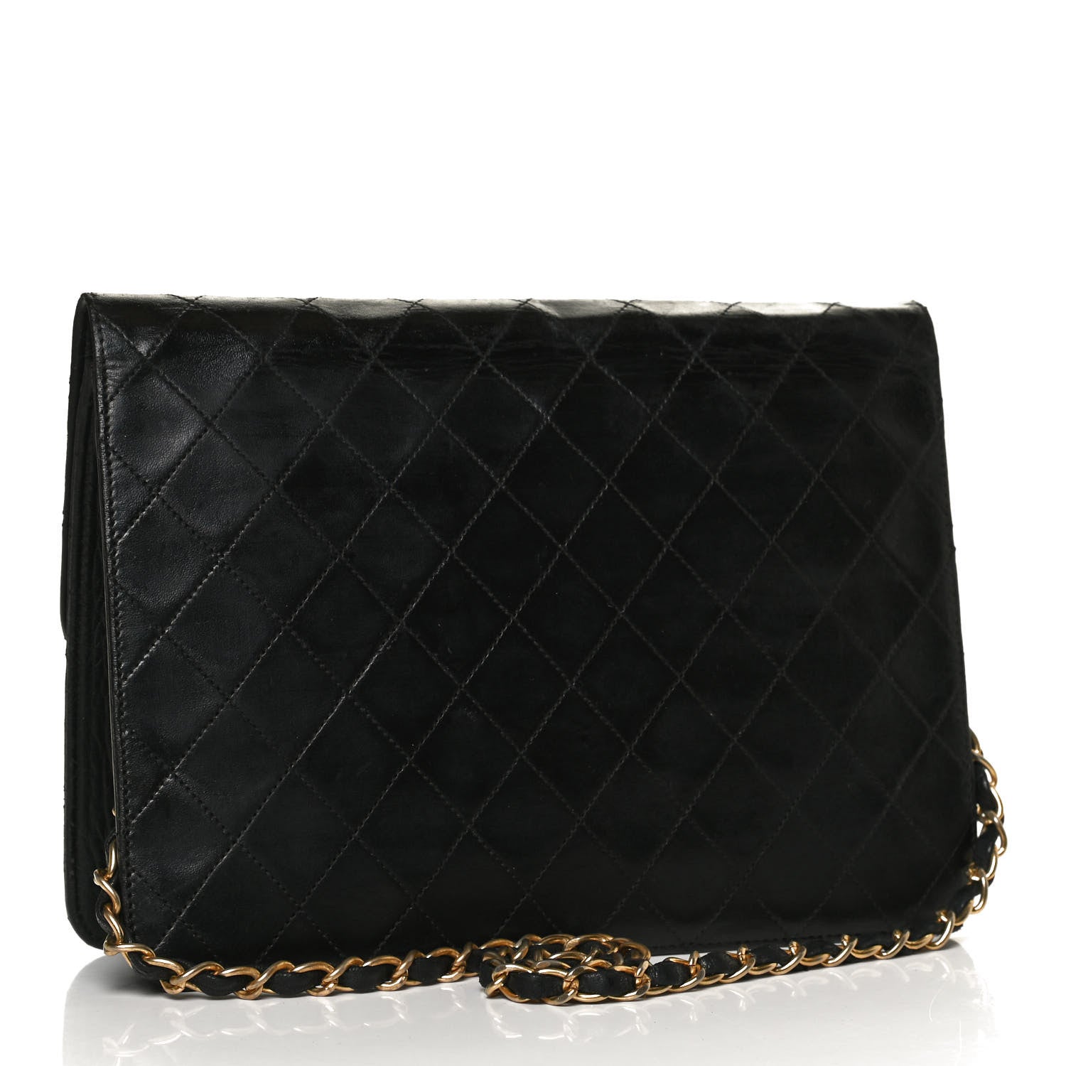 Chanel Lambskin Quilted Medium Single Flap Black 3 of 11
