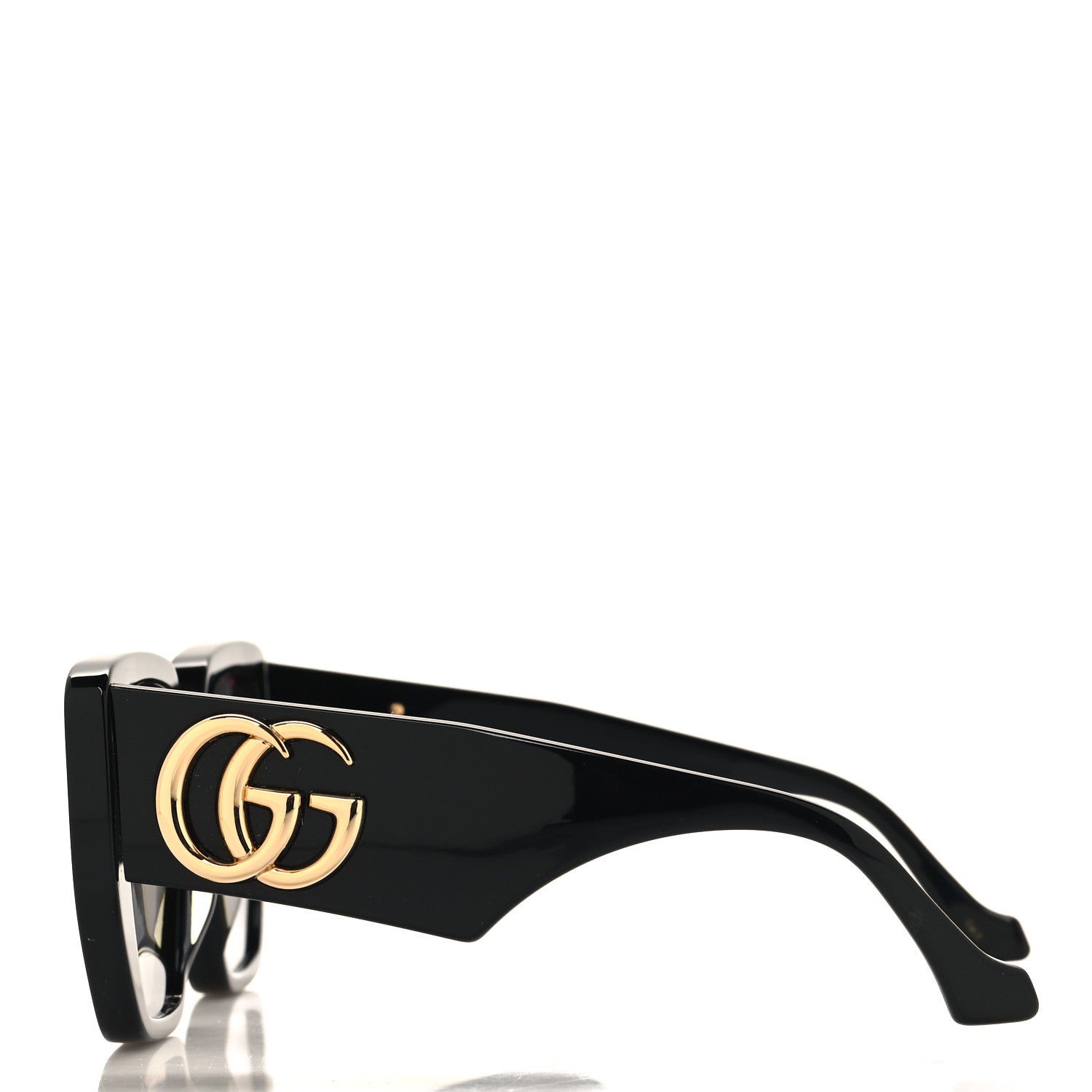 Gucci Acetate Square Frame Sunglasses Black 3 of 7