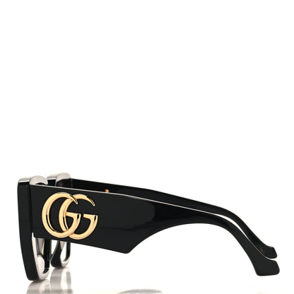 Gucci Acetate Square Frame Sunglasses Black 3 of 7