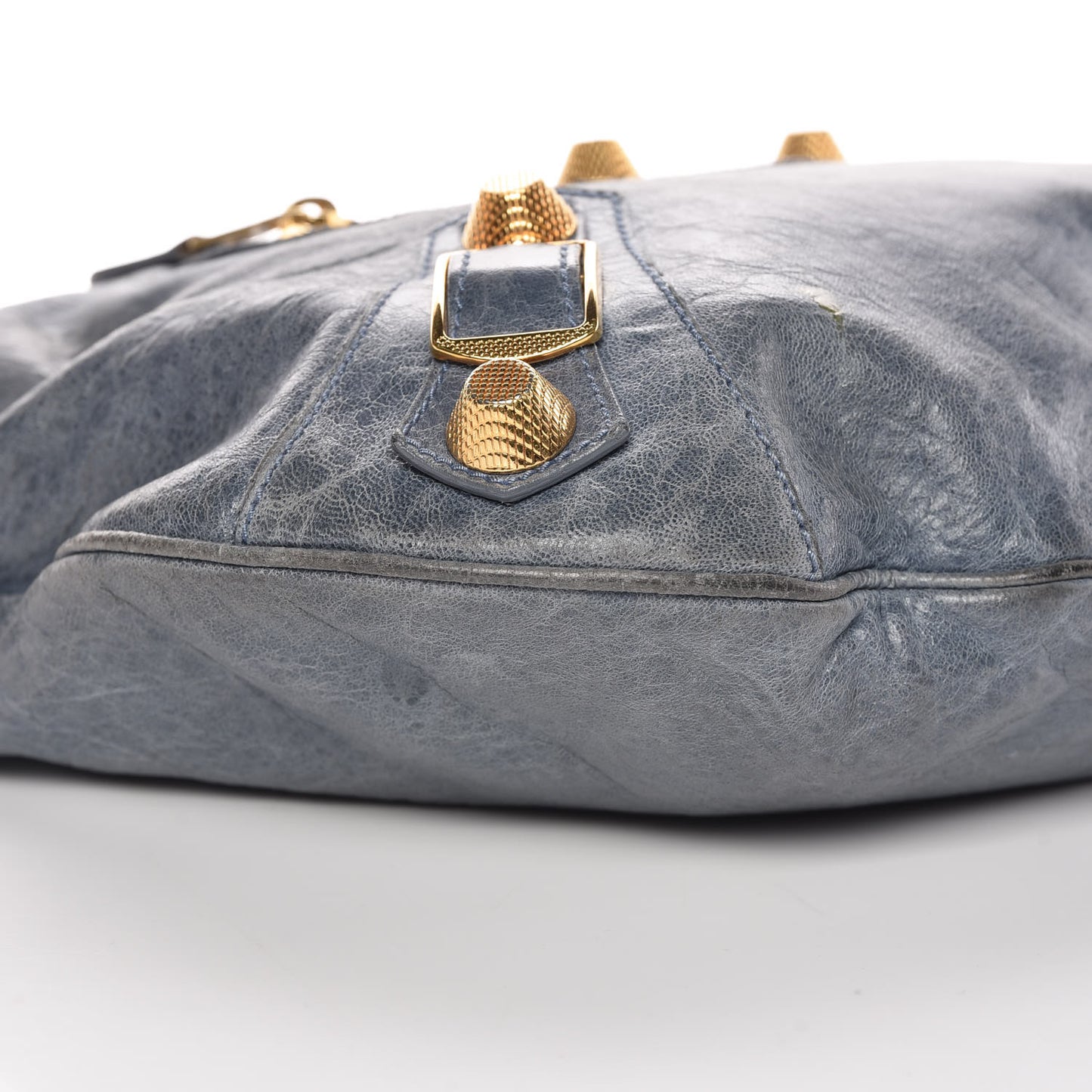 Chevre Giant 21 Gold Hardware Hobo Bleu