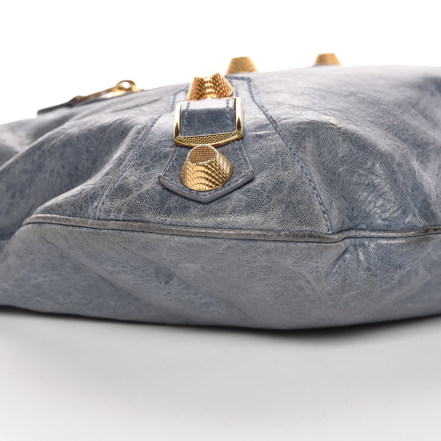 Balenciaga Chevre Giant 21 Gold Hardware Hobo Bleu 10 of 16