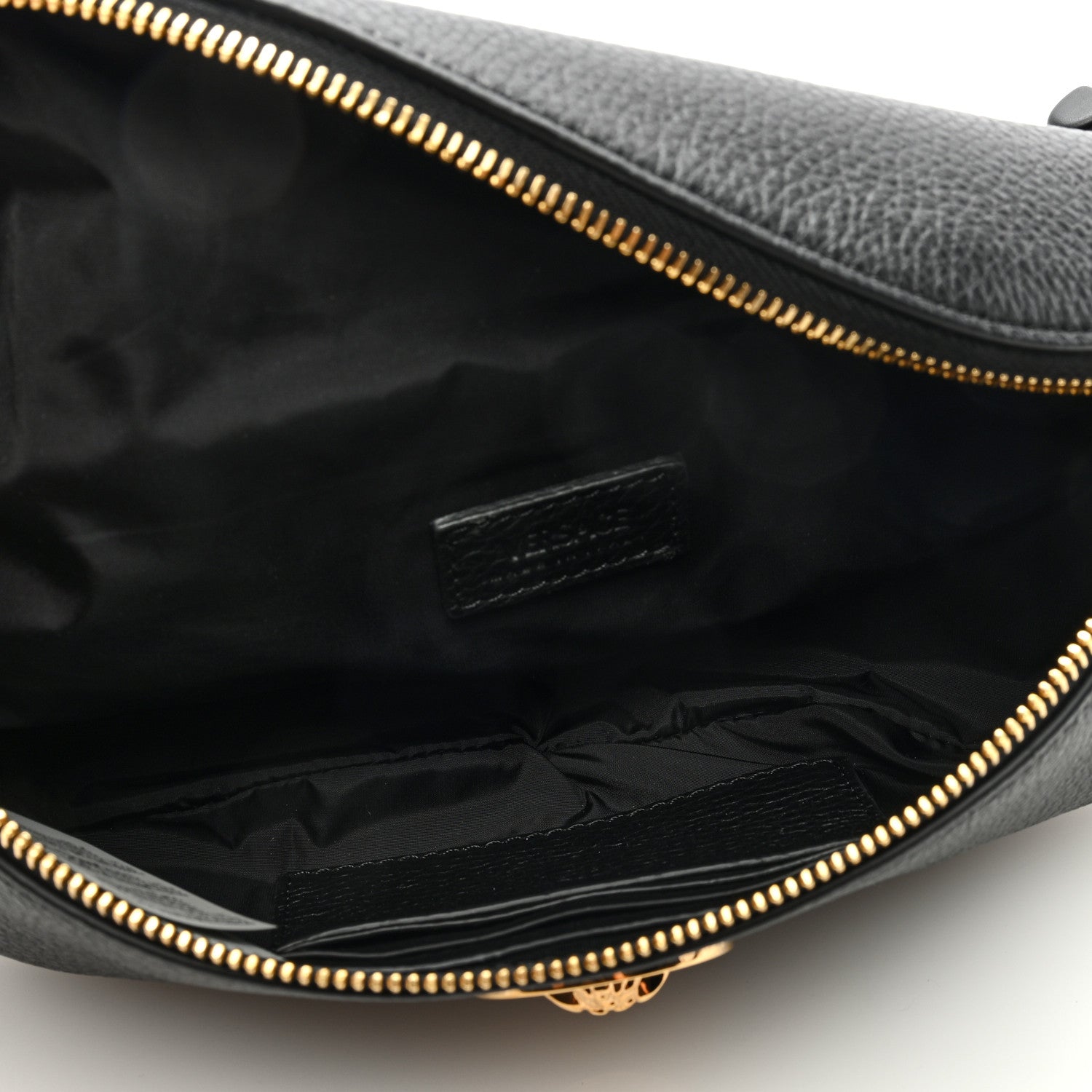 Versace Grained Calfskin Vanitas Medea Belt Bag Black 5 of 8