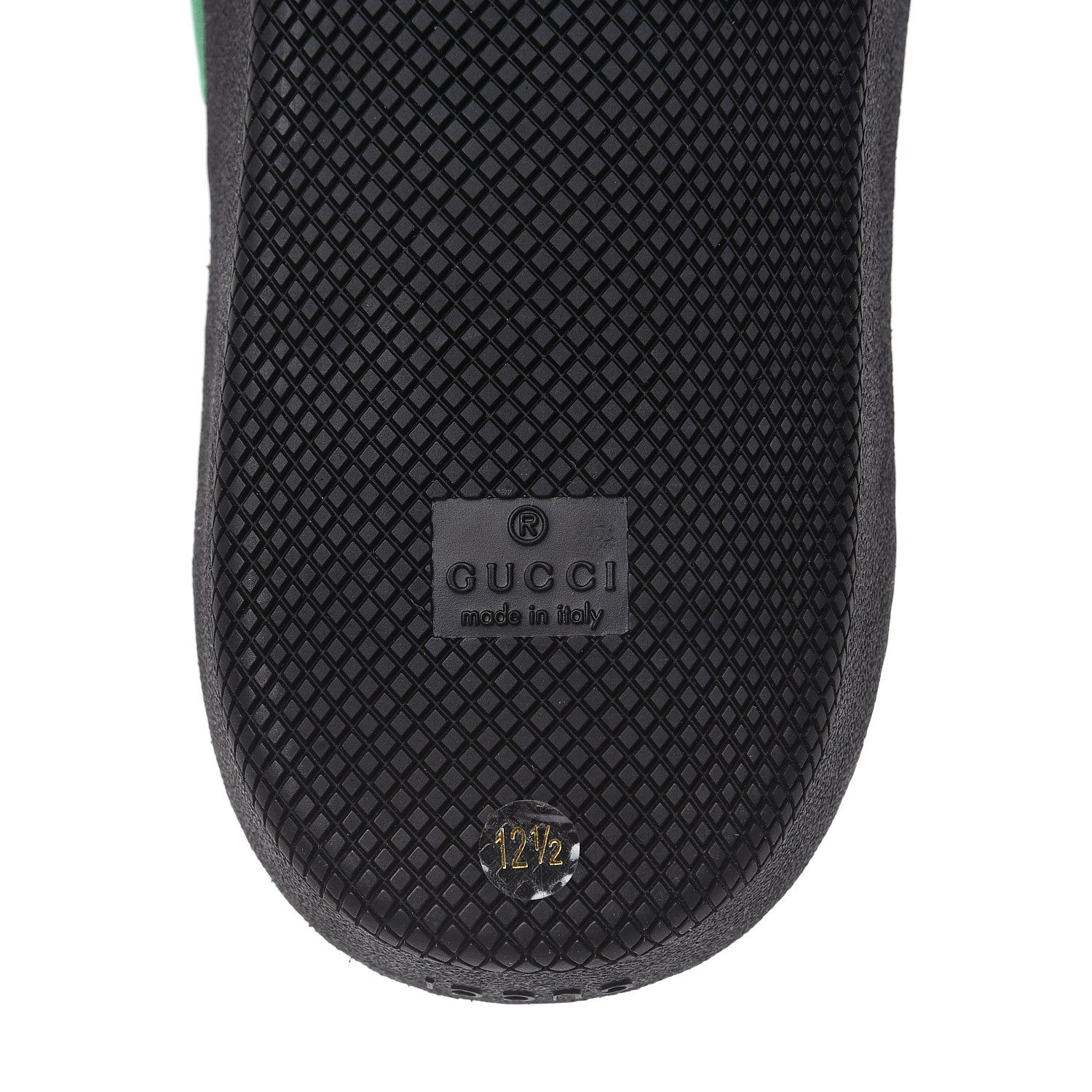 Gucci X DAPPER DAN Calfskin Suede GG Micro Monogram Mens G74 Sneakers 12.5 Black Cuir Burro 8 of 9