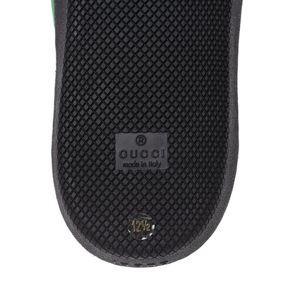 Gucci X DAPPER DAN Calfskin Suede GG Micro Monogram Mens G74 Sneakers 12.5 Black Cuir Burro 8 of 9